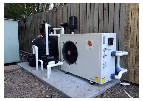 Pool heat pump installation
