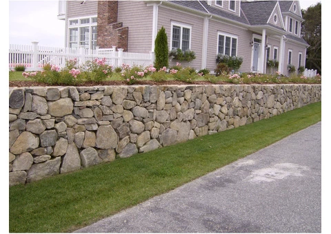 Expert rock retaining wall construction in Blackwood