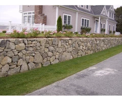 Expert rock retaining wall construction in Blackwood