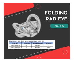 Boat FOLDING PAD EYE