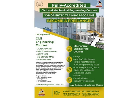Best Mechanical & Civil Engineering Training in Your Town!