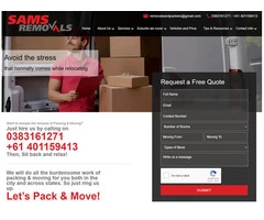 Hire Reliable Packers & Movers In Melbourne | Sam's Removals