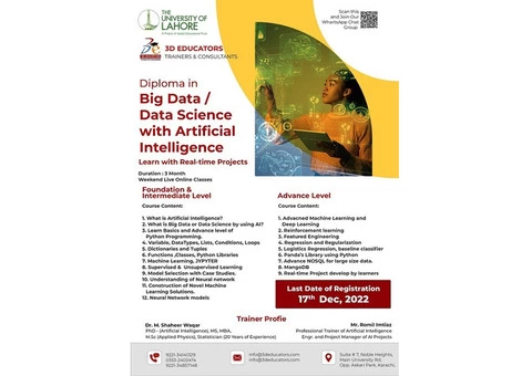 Diploma in Big Data / Data Science