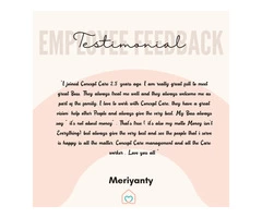 Employee Testimonial | NDIS Registered Service Provider | Concept Care