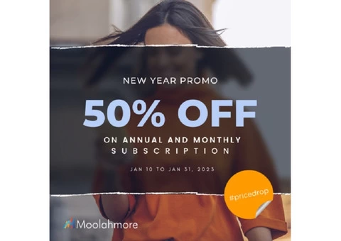 Moolahmore Financial Tool - New Year Promo 50% OFF