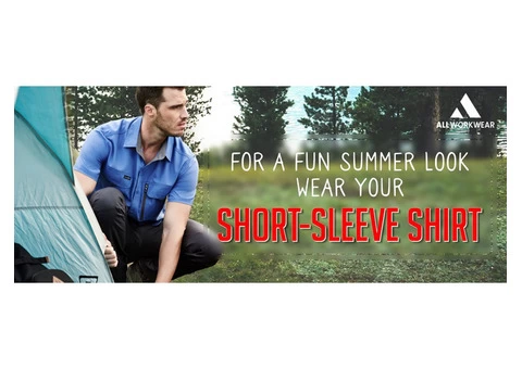 FOR A FUN SUMMER LOOK WEAR YOUR SHORT-SLEEVE SHIRT