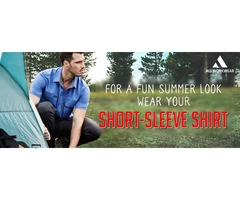 FOR A FUN SUMMER LOOK WEAR YOUR SHORT-SLEEVE SHIRT