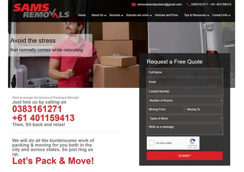 Get Reliable Packing & Moving For Your Next Move in Melbourne | Sam's Removals