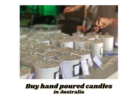 Buy hand poured candles in Australia