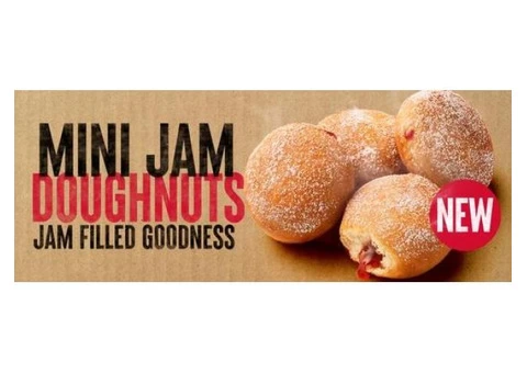 TRY MINI JAM DOUGHNUTS at Pizza Hut Orange Special