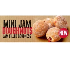 TRY MINI JAM DOUGHNUTS at Pizza Hut Orange Special
