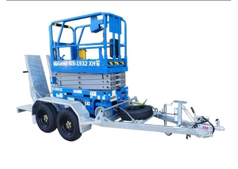 Scissor Lift On Trailer