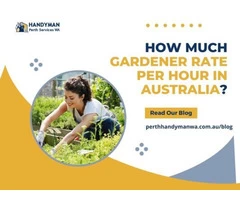 How much gardener rate per hour in Australia?