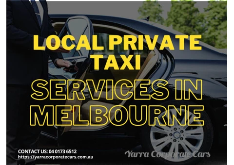 We Provide the Best Melbourne Local Private Taxi Transfers