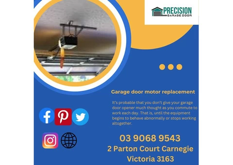 Thinking about Garage door motor replacement? Call us…