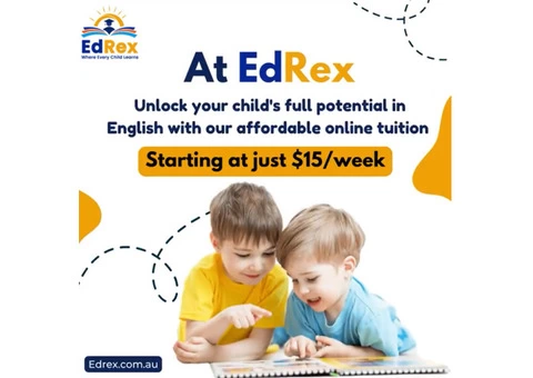 English, Math's best online tutoring with EdRex Learning's affordable online tuition. - 1/7