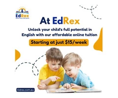 English, Math's best online tutoring with EdRex Learning's affordable online tuition.