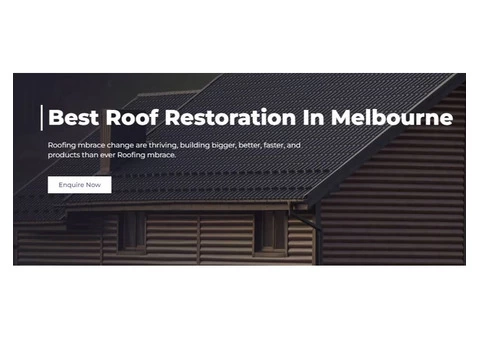 Reliable and lasting roof restoration in Melbourne
