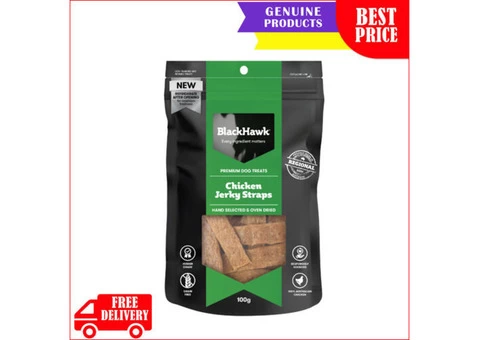 Black Hawk brings to you tastiest Chicken Jerky STRAPS for Dogs