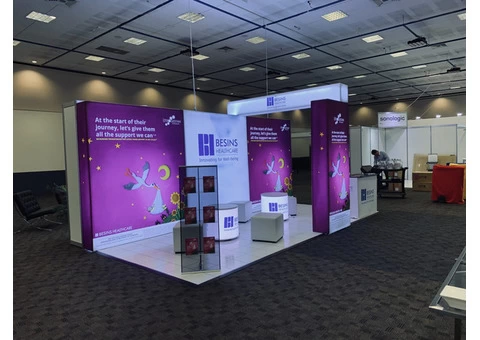 Make your premium brand banners for exhibition; by Fabricated!