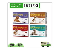 Neovela for Dogs 4 Doses Flea Heartworm Lice Mites Control Generic Revolution
