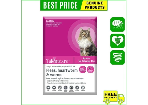 Talentcare eliminates and disperse unwanted parasites from your pet.