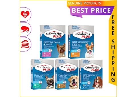 Comfortis Plus provides complete protection to your pet from fleas & all type of worms.