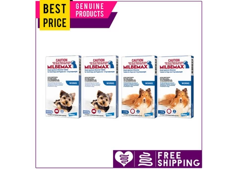 To encounter heart worms and intestinal worms treat your dog with Milbemax.