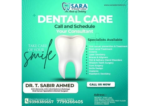 Best Crowns Treatment in Kurnool || Best Root canal Sara dental clinic in Kurnool