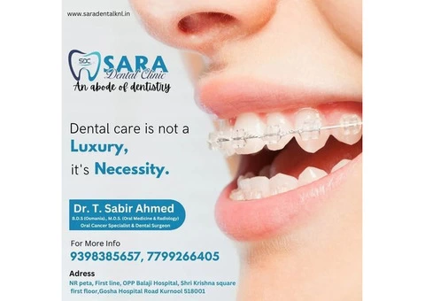Experienced dentists for root canal treatment ||  Sara dental clinic in Kurnool