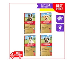 Advantix for Dogs All Sizes 3 Pipettes Flea and Tick Control Treatment FREE Ship