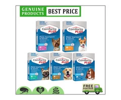 COMFORTIS PLUS is a predator for fleas , heartworms and worms
