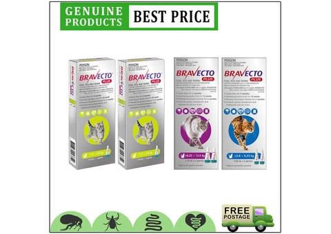 Top selling prevention for flea&tick cats is Bravecto Plus for cats.