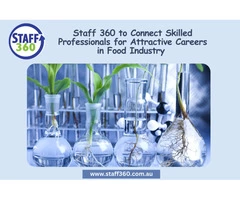 Staff 360 to Connect Skilled Professionals for Attractive Careers in Food Industry