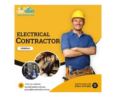 Choose us if you are searching for an Electrical contractor near me in Ormeau