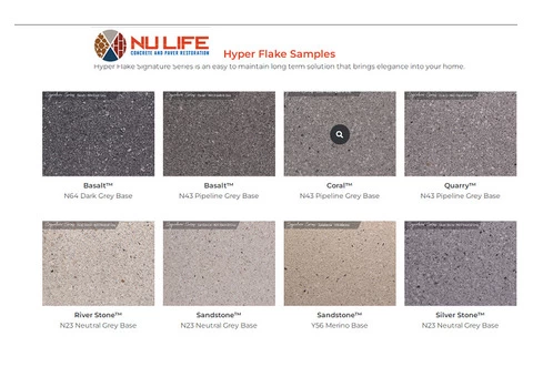 Hyper Flake Signature Series for Decorative Flooring from the Top Australian Epoxy Services