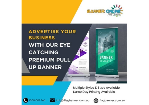 Get Noticed with High-Quality Pull Up Banner