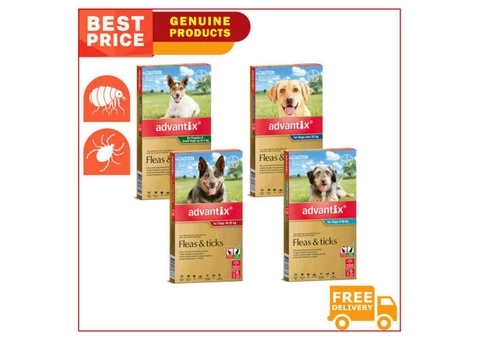 ADVANTIX for Dogs Flea and Tick Treatment, Ideal for Dogs.