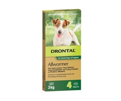 Drontal Wormer for Dogs | Buy Drontal Allwormer For Dogs Chewable Tablets