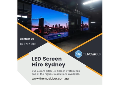 LED Screen Hire Sydney - The Music Box