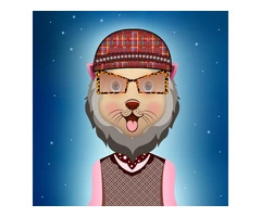 Wild & Beautiful: Limited Edition Lion Girl NFT Artwork.