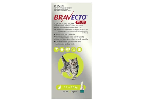 Bravecto Plus for Cats | All-in-one spot-on treatment for your cat
