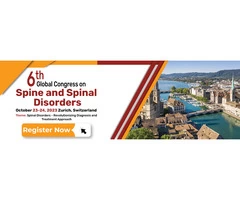 6th Global Congress on Spine and Spinal Disorders