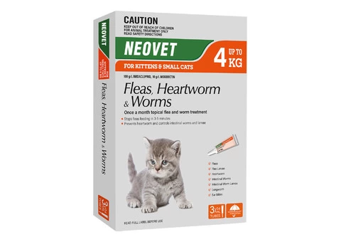 Buy Neovet Flea and Worming for Cats Online at DiscountPetCare.