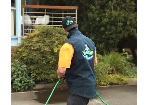 Driveway pressure washing