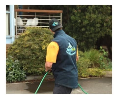 Driveway pressure washing