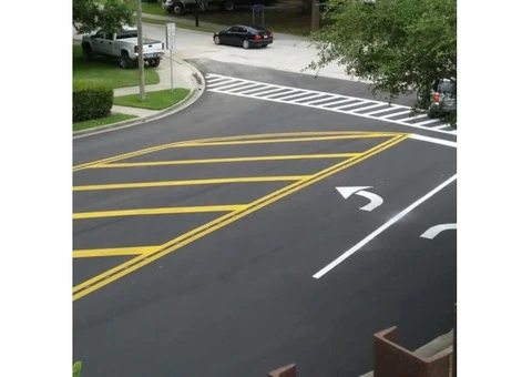 Car park line marking