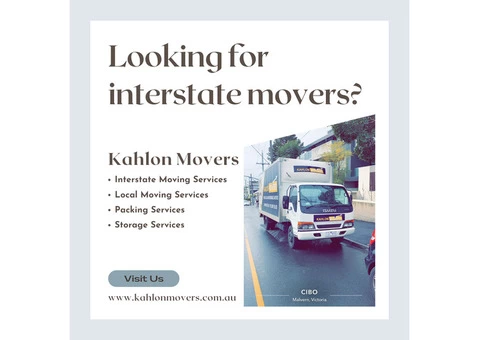 Interstate Movers Melbourne – Kahlon Movers