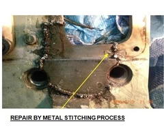 Metal Stitching Technique For Cast Iron Crack Repair
