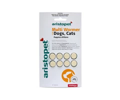 Aristopet Multiwormer Tablets Dog Cat for Dogs - Dual-Action Worming Tablets